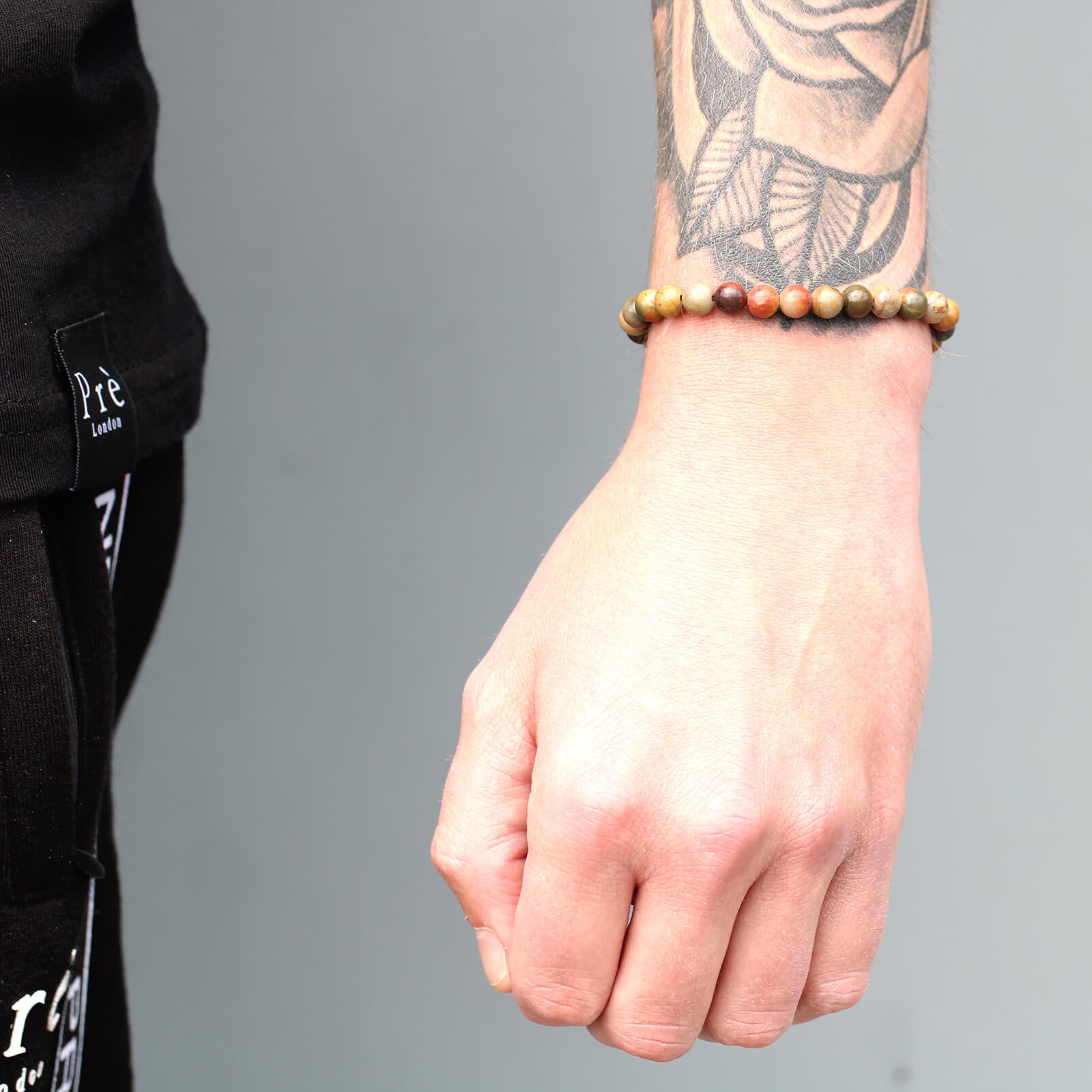 18K apzeltīta dabīgo akmeņu rokassprādze - Tīģera acs