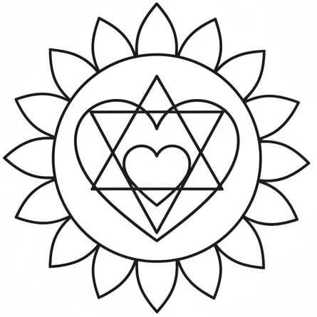 4. Sirds čakras ikona
