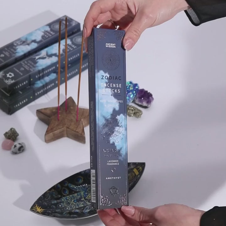 Vīraks horoskopa (zodiaka) zīmei ar dabīgo akmeni - unboxing un vīraka iededzināšana
