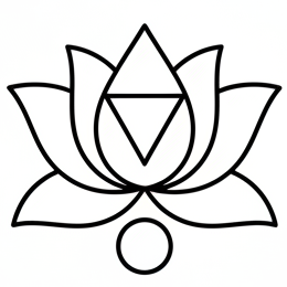 1. saknes čakras ikona