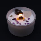 7. Kroņa čakra (Sahasrara) - sojas vaska kristālu svece