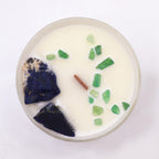 Sojas vaska kristālu svece - 5. Rīkles čakra (Vishuddha)