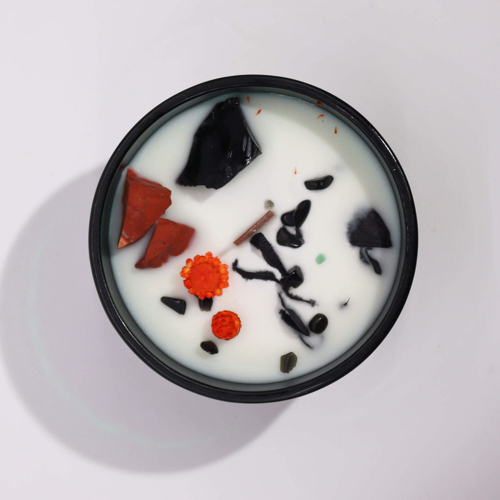 Sojas vaska kristālu ziedu svece - The Devil