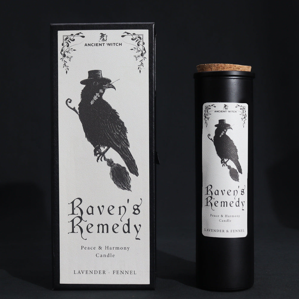 Miera un harmonijas sojas vaska svece - Ravens Remedy